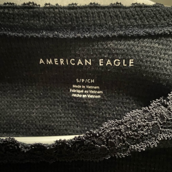 American Eagle waffle crop top - Picture 2 of 2